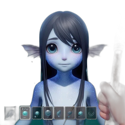 staff, face, mask, creature transparent PNG cut-out