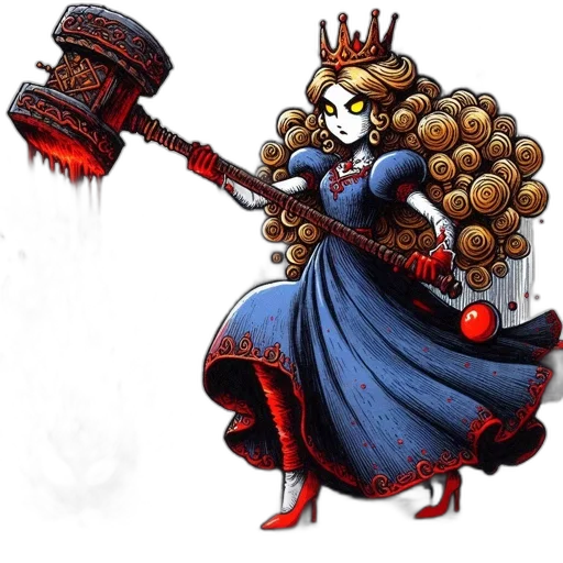 crown, staff, concept art, fantasy art transparent PNG cut-out