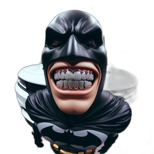 mask, face, 3d render, comic book art transparent PNG cut-out