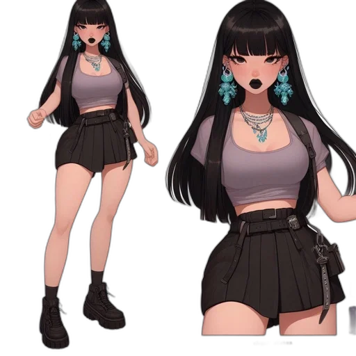 concept art, anime, 3d render, cartoon transparent PNG cut-out