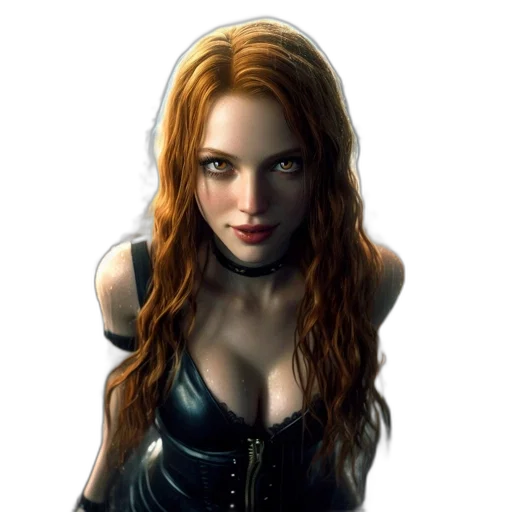 dress, face, jacket, fantasy art transparent PNG cut-out
