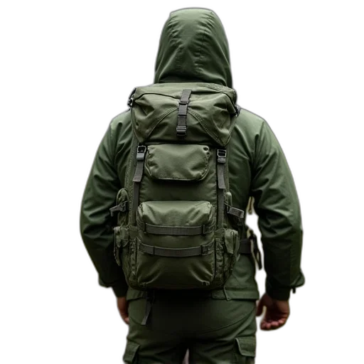 jacket, green, outdoor, army transparent PNG cut-out
