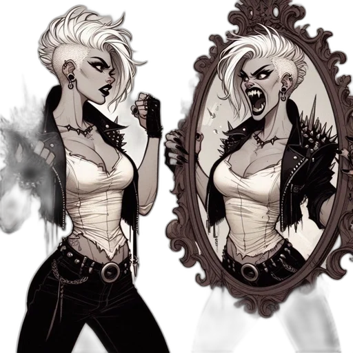 concept art, comic book art, fantasy art, cartoon transparent PNG cut-out