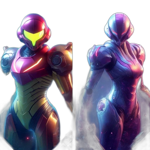 robot, concept art, 3d render, comic book art transparent PNG cut-out