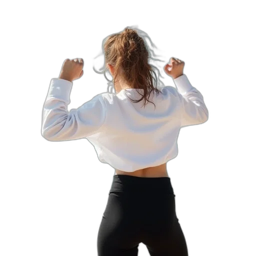 jacket, staff, hair, dress transparent PNG cut-out
