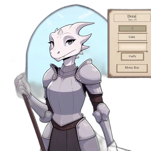 dragon, staff, robot, sword transparent PNG cut-out