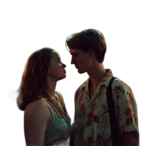 face, dress, photorealistic, vaporwave transparent PNG cut-out