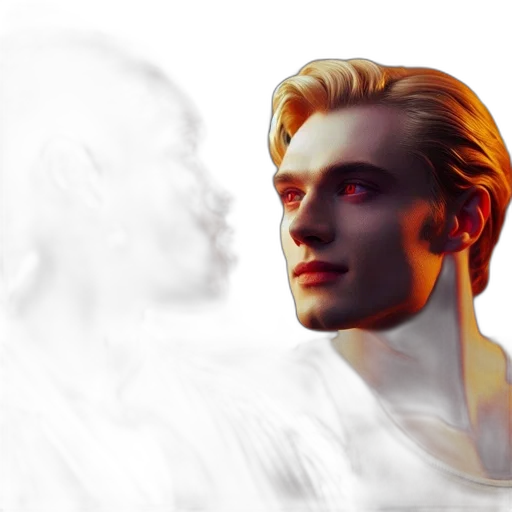 face, concept art, photorealistic, fantasy art transparent PNG cut-out