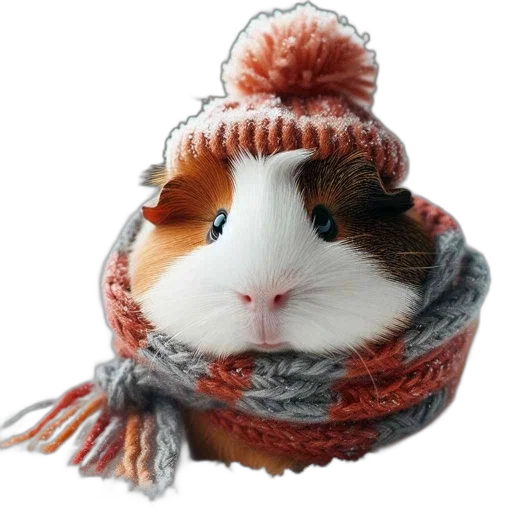 hat, animal, face, photorealistic transparent PNG cut-out