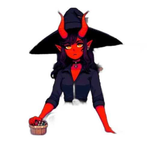 staff, hat, mask, pixel art transparent PNG cut-out