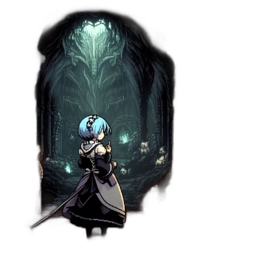 staff, creature, dress, concept art transparent PNG cut-out