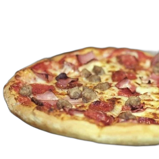 food, 3d render, photorealistic, pizza transparent PNG cut-out