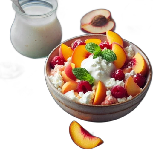 food, photorealistic, bowl, holds transparent PNG cut-out