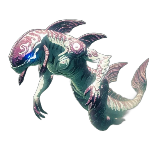 creature, dragon, animal, staff transparent PNG cut-out