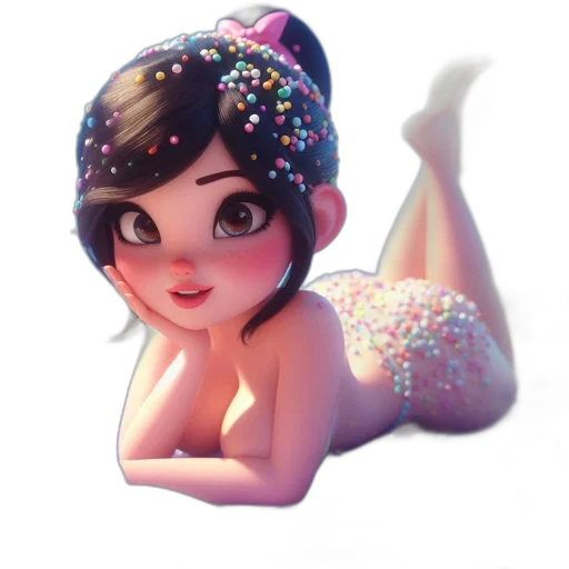 dress, crown, 3d render, concept art transparent PNG cut-out