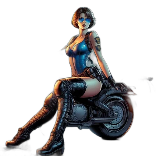 robot, weapon, comic book art, concept art transparent PNG cut-out