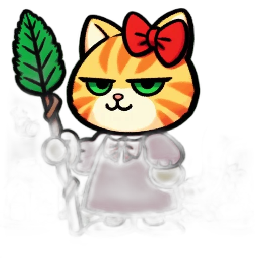 staff, animal, jewelry, pixel art transparent PNG cut-out