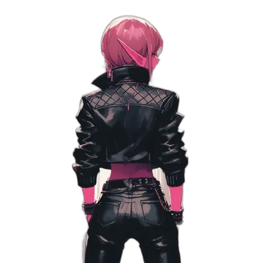jacket, weapon, robot, staff transparent PNG cut-out