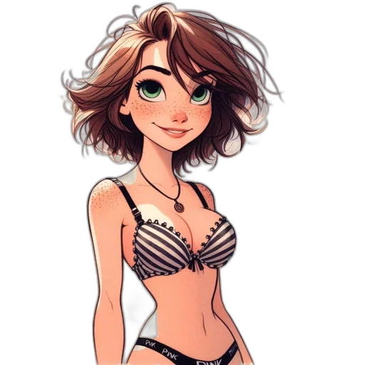 dress, cartoon, watercolor, concept art transparent PNG cut-out