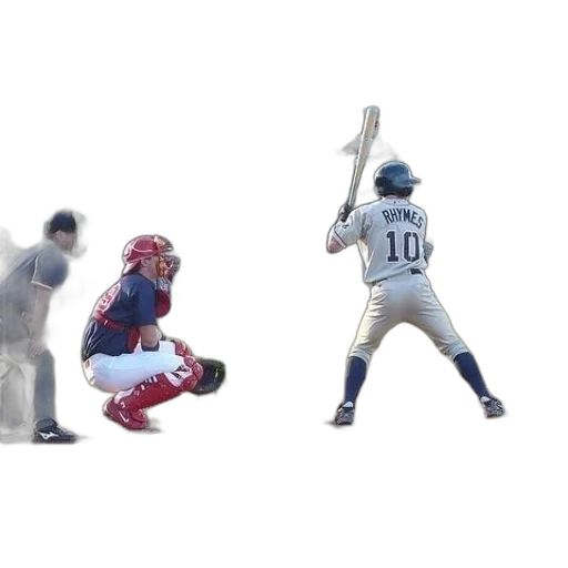 3d render, baseball, player, number transparent PNG cut-out