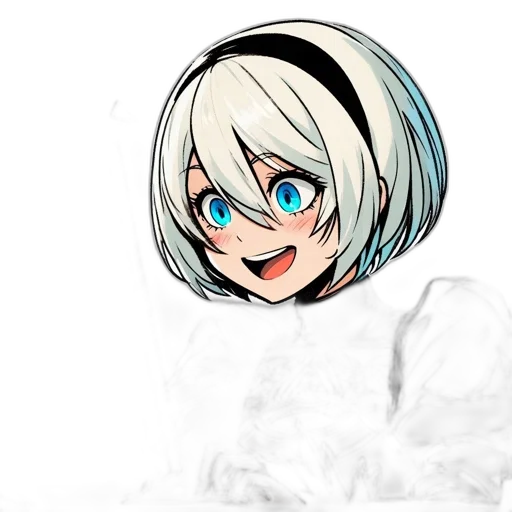 face, robot, mask, hair transparent PNG cut-out