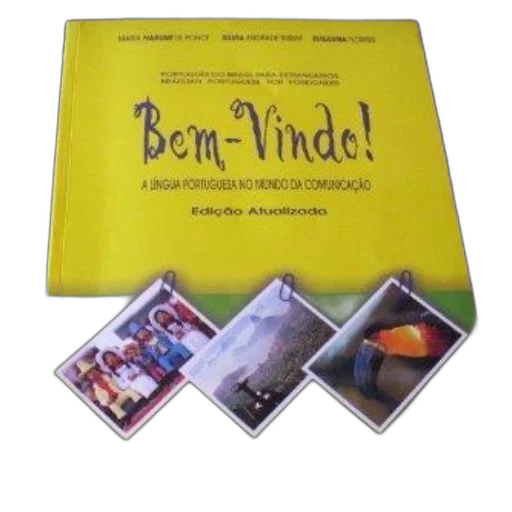 book, titled, bem-vindo, yellow transparent PNG cut-out