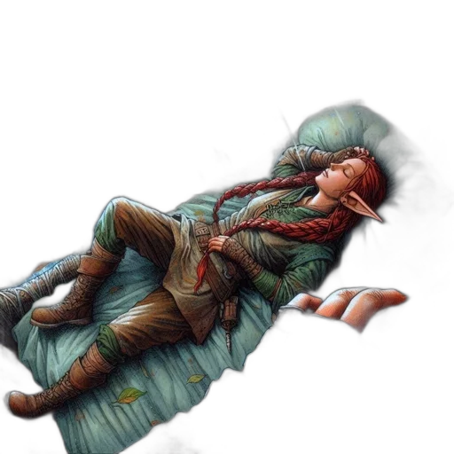 creature, dragon, jacket, staff transparent PNG cut-out