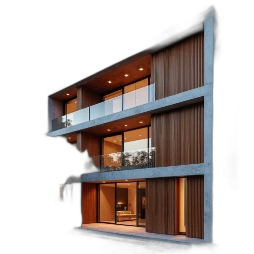 building, furniture, 3d render, photorealistic transparent PNG cut-out