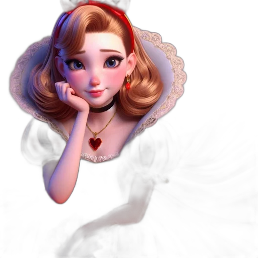 dress, face, crown, jewelry transparent PNG cut-out
