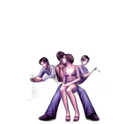 staff, umbrella, dress, pixel art transparent PNG cut-out