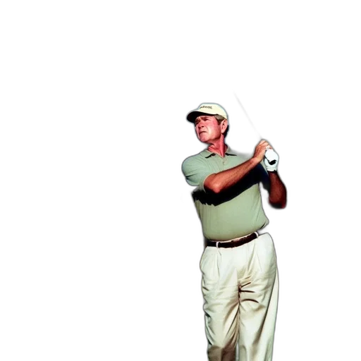 staff, photorealistic, golfer, takes transparent PNG cut-out