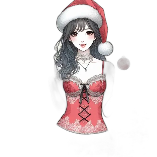 dress, hat, staff, fantasy art transparent PNG cut-out