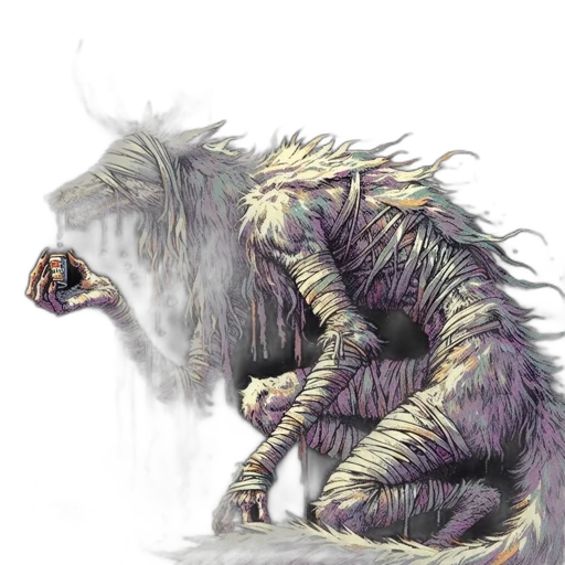creature, dragon, animal, hair transparent PNG cut-out