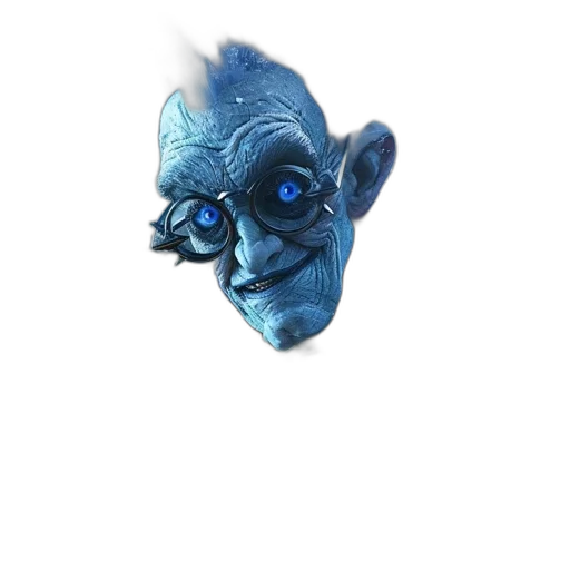 mask, creature, face, staff transparent PNG cut-out