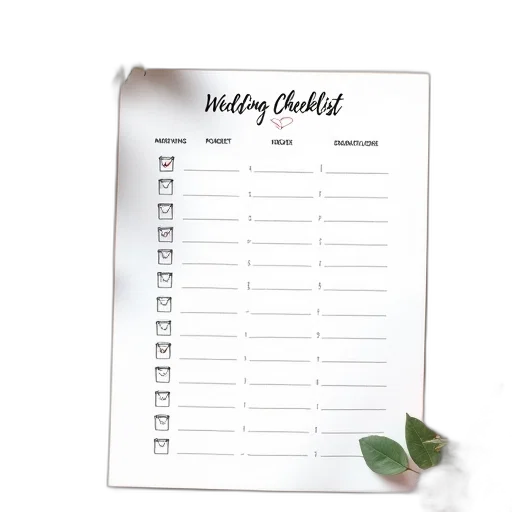 earth tones, printable, wedding, planning transparent PNG cut-out