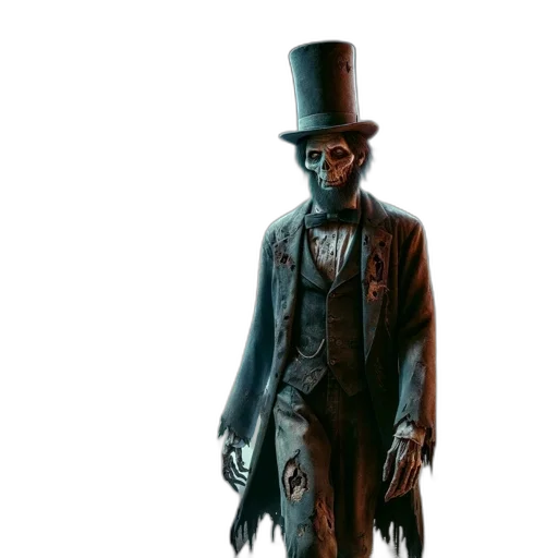 hat, mask, staff, creature transparent PNG cut-out