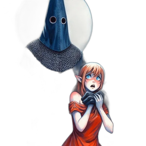 mask, dress, umbrella, sword transparent PNG cut-out
