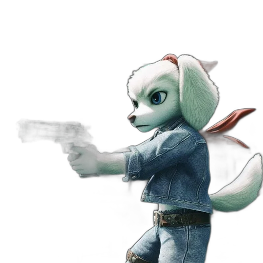 weapon, staff, jacket, animal transparent PNG cut-out