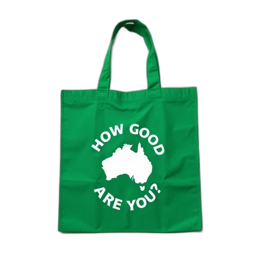 green, reusable, shopping, bag transparent PNG cut-out