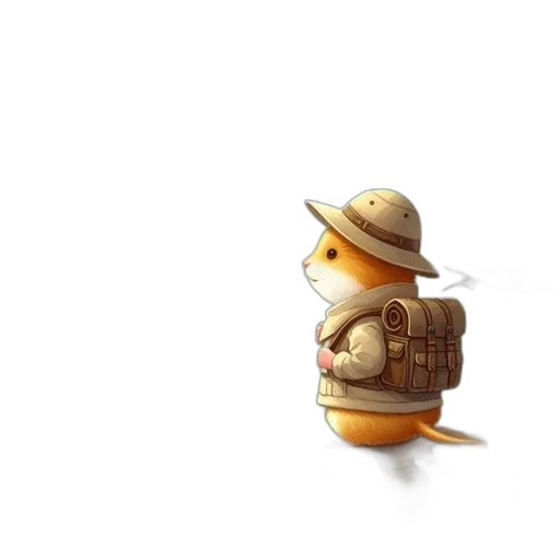 hat, robot, animal, staff transparent PNG cut-out