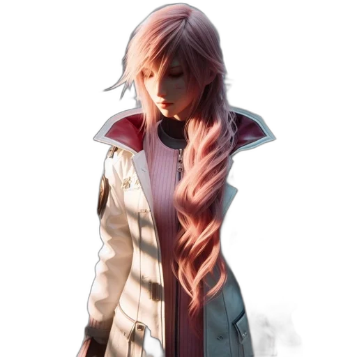 jacket, staff, face, weapon transparent PNG cut-out