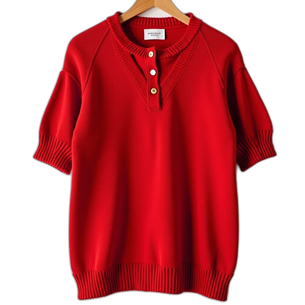 dress, jacket, red, knitted transparent PNG cut-out