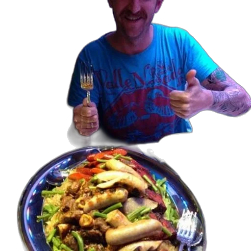 food, bottle, man, blue transparent PNG cut-out