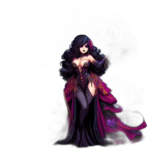 dress, fantasy art, pixel art, concept art transparent PNG cut-out