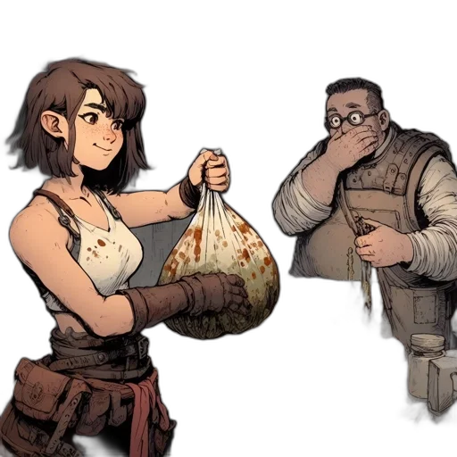 food, weapon, concept art, comic book art transparent PNG cut-out