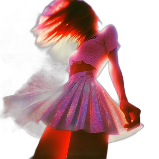 dress, hair, 3d render, concept art transparent PNG cut-out