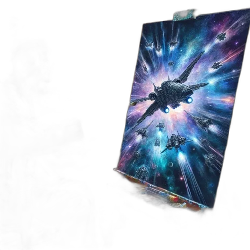 dragon, concept art, fantasy art, outer space transparent PNG cut-out