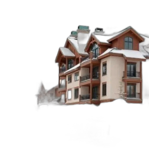 building, photorealistic, 3d render, concept art transparent PNG cut-out