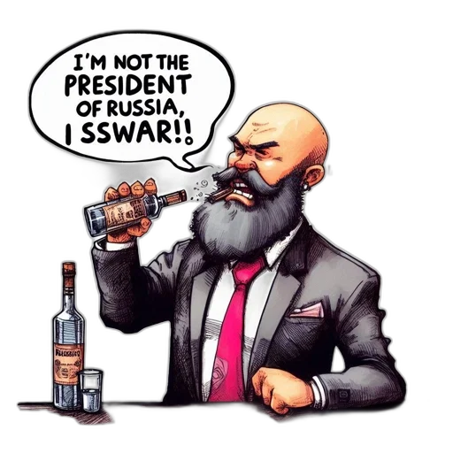 cartoon, pixel art, concept art, bearded transparent PNG cut-out