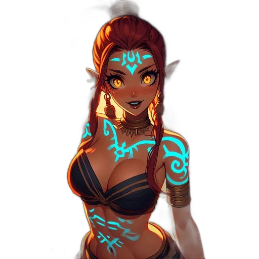 dress, jewelry, mask, fantasy art transparent PNG cut-out